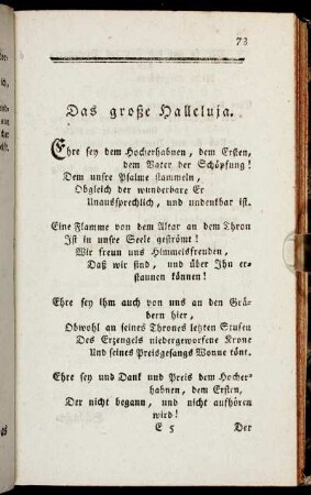 Das große Halleluja