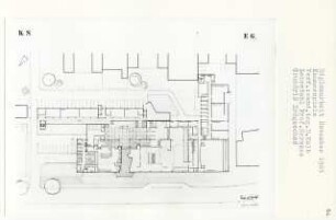 Kammerspiele, Berlin-Schöneberg (Diplomarbeit bei Bernhard Hermkes): Grundriss Erdgeschoss