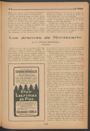 Los dramas de Montecarlo