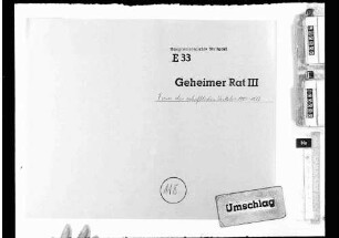 Geschäftsbehandlung: Form des schriftlichen Verkehrs des Geheimen Rats