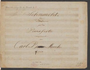 Sehnsucht. Fragmente; pf; As-Dur; op.1