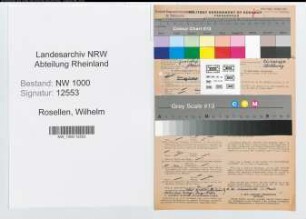 Entnazifizierung Wilhelm Rosellen, geb. 03.03.1907 (Vers.Angest.)