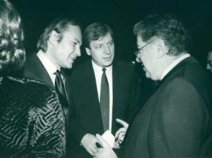 IFF 1987. Klaus Maria Brandauer, OB Eberhard Diepgen, Moritz de Hadeln