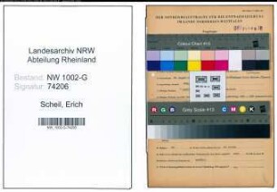 Entnazifizierung Erich Scheil, geb. 22.08.1903 (Zollsekretaer)