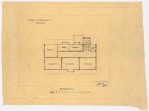 Landhaus Wolf Wertheim, Berlin-Kladow: Grundriss Dachgeschoss 1:100
