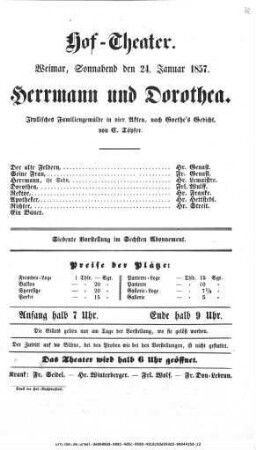Herrmann und Dorothea