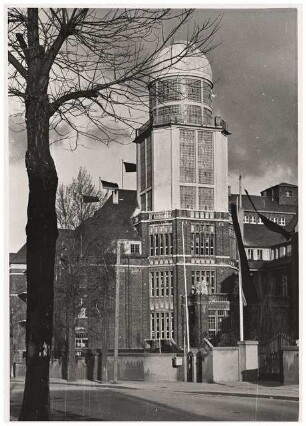 Sternwarte (Lohrmann-Observatorium der TU), Dresden Wiederaufbau: Turm nach Rekonstruktion