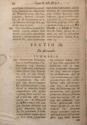 Sectio III. De Advocatis.