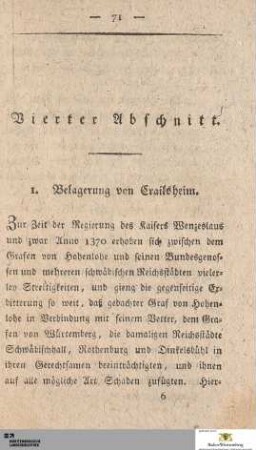 IV. Abschnitt