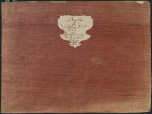 Verzeichnüß der besten Lieder und Galanterie Stüken aus der Speyrischen Blumenlese de Anno 1782. 1783. 1784. [Kopftitel, S.1] (Manuskripttitel) : Register zu den besten Stüken in der Blumenlese de A: 1782, 83 & 84 & 86 [Umschlagtitel]