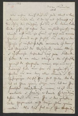 Brief an Lea Mendelssohn Bartholdy und Felix Mendelssohn Bartholdy : 10.11.1816