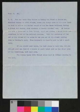 Brief an von Karpf