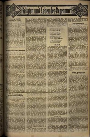 Vierte Ausgabe vom Sonntag, den 18. Mai 1930.
