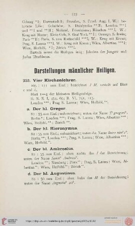 Darstellungen männlicher Heiligen (Nr. 253 - 317)