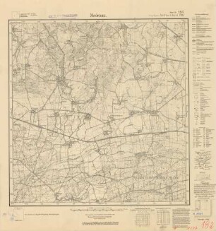 1287 (alte Nr.: 182) Medenau, Meßtischblatt (4cm - Karte)