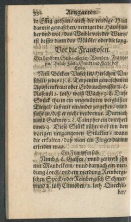 Vor die Frantzosen.