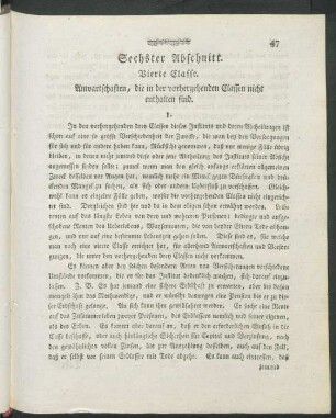 Sechster Abschnitt. Vierte Classe. Anwartschaften, die in den vorhergehenden Classen nicht enthalten sind