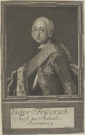 Bildnis des Viktor Friedrich II., Fürst von Anhalt-Bernburg