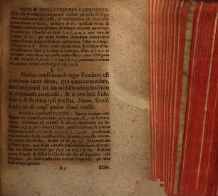 Annotationes Iuris Feudalis Ad Lucubrationes I.R. Exercitatio Octava De Modis Constituendi Et Acquirendi Feudum