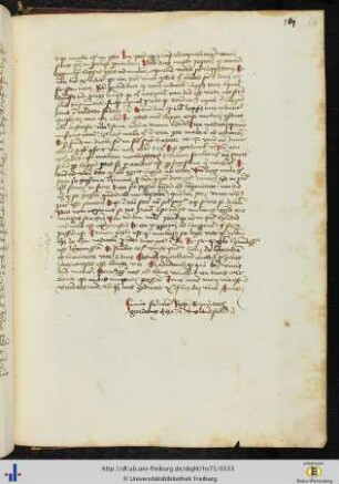 (166r) Angabe des Datums der Niederschrift (1477).
