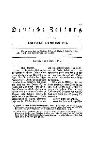 Auszüge aus Briefen