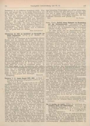 225 [Rezension] Jahresbericht für 1920 der Gesellschaft zur Herausgabe des Corpus Catholicorum