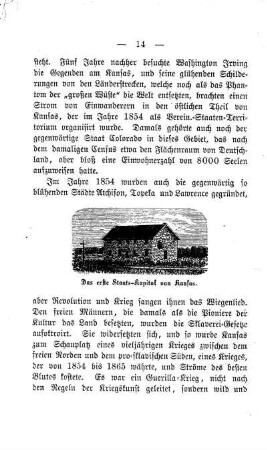 Das erste Staats-Kapitol von Kansas