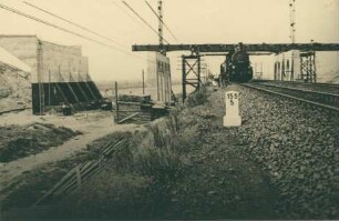 Überführung der Reichsautobahn Halle-Leipzig, Deutschland, 1935-1936