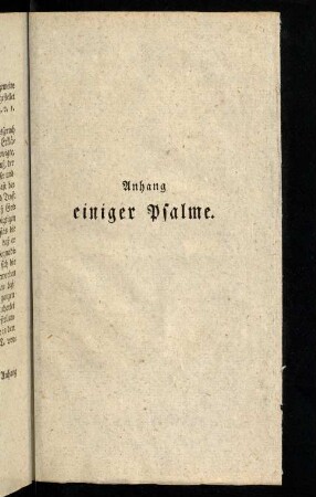 123-146, Anhang einiger Psalme.