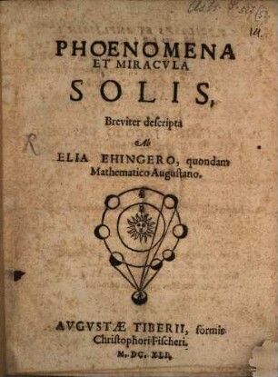 Phoenomena et miracula solis breviter descripta
