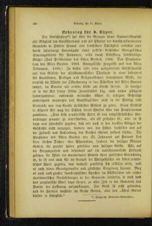 Nekrolog für D. Küper