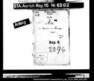 Die Prüfung und Anstellung der Feldmesser
