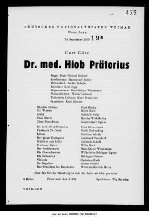 Dr. med. Hiob Präterius