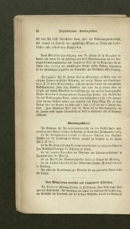Von Mitgliedern verfaßte und eingesandte Schriften