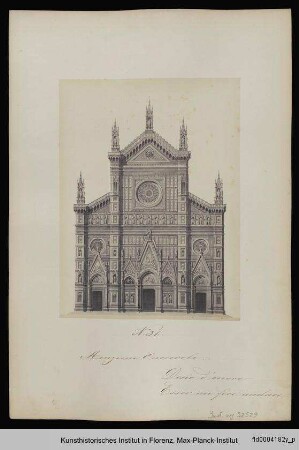 Domfassadenentwurf 31 "Desio d'onor esser mi fece audace"