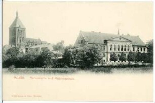 Köslin. Marienkirche und Mädchenschule