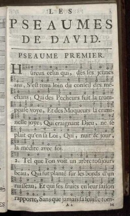 Les Pseaumes de David.