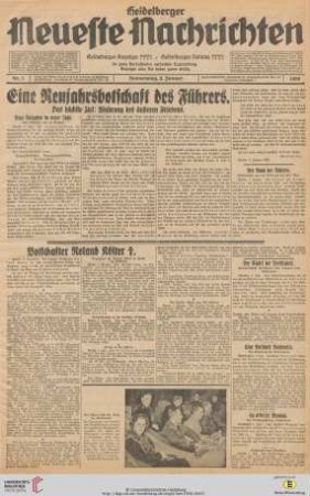 Nr. 1-26 (2. Januar 1936 - 31. Januar 1936)