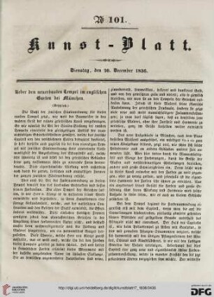 Nr. 101-104 (20. December – 29. December 1836)
