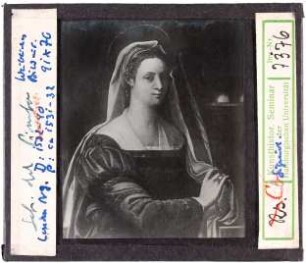 Sebastiano del Piombo: Weibliches Bildnis. London