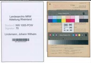 Entnazifizierung Johann Wilhelm Lindemann , geb. 07.01.1900 (Strassenbahnschaffner)