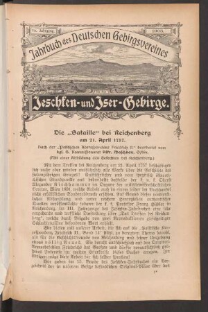 Die 'Bataille' bei Reichenberg am 21.April 1757