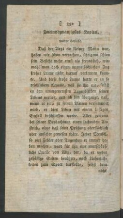 Zweiundzwanzigstes Kapitel. Doktor Schlicht