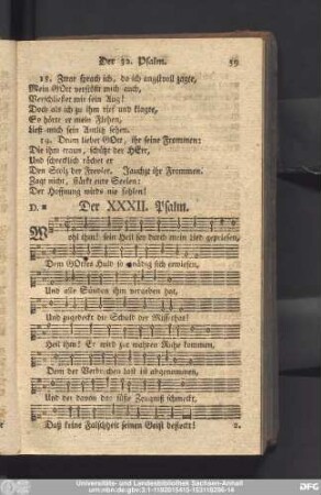 Der XXXII. Psalm.