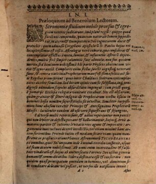 De disciplinis mathematicis oratio : in qua simul astrologia defenditur, et ab obiectionibus dissentientium vindicatur ; cum praeloquio Joach. Curtii