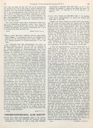 593-594 [Rezension] Jonas, Hans, Die mythologische Gnosis