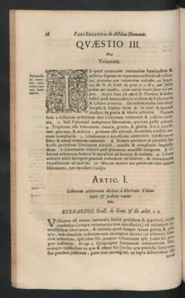 Quaestio III. De Voluntate.