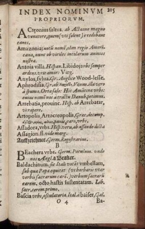 Index Nominum Propriorum