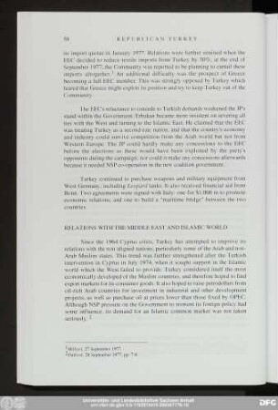 Relations With The Middle East And Islamic World