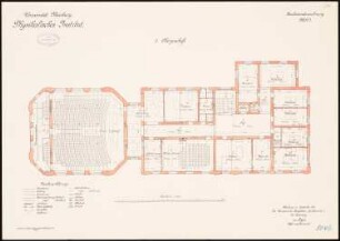 Physikalisches Institut der Philipps-Universität Marburg: Grundriss 1. Obergeschoss 1:100